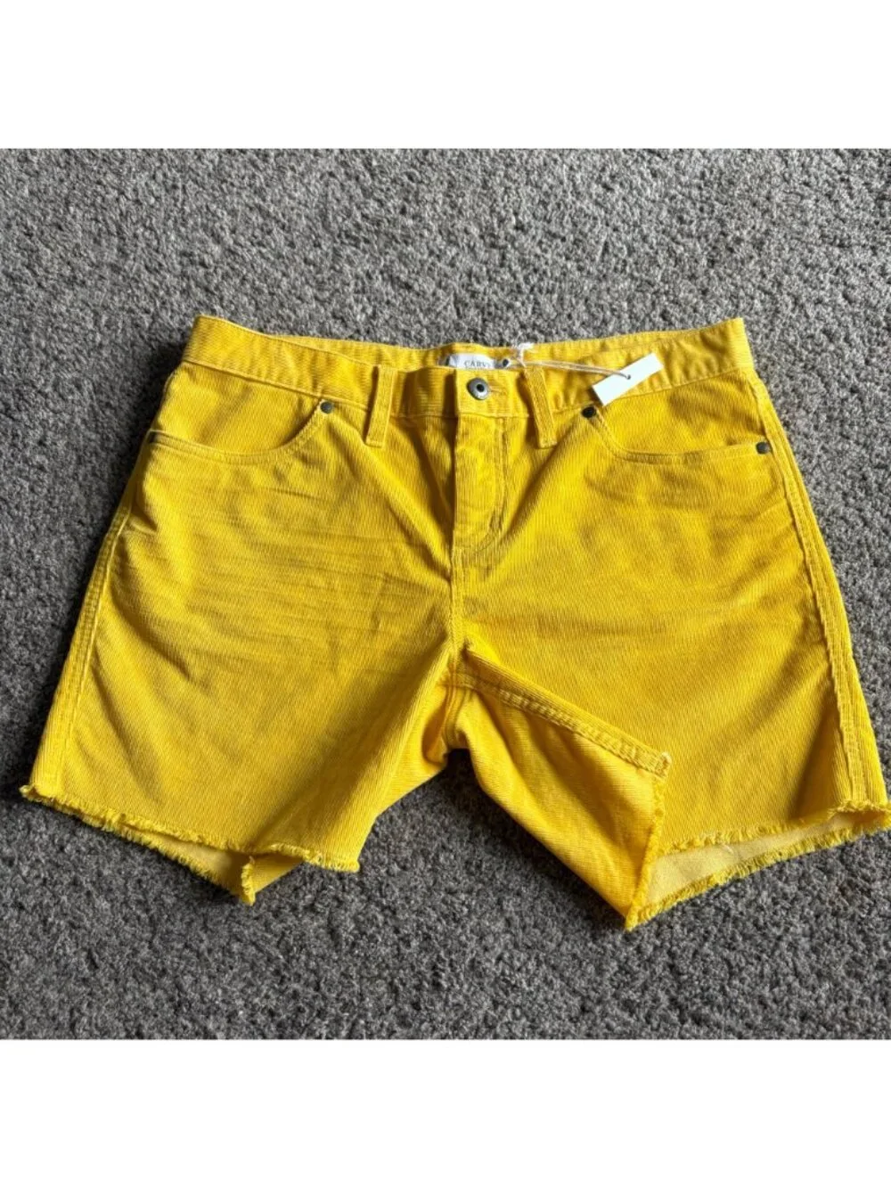 Carve Designs Oahu Shorts Womens Corduroy Yellow Size 6 NWT 6